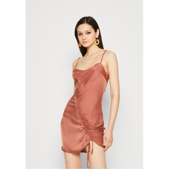 NWT Free People Be My Mini Slip Dress in Wind Blush - Picture 1 of 8